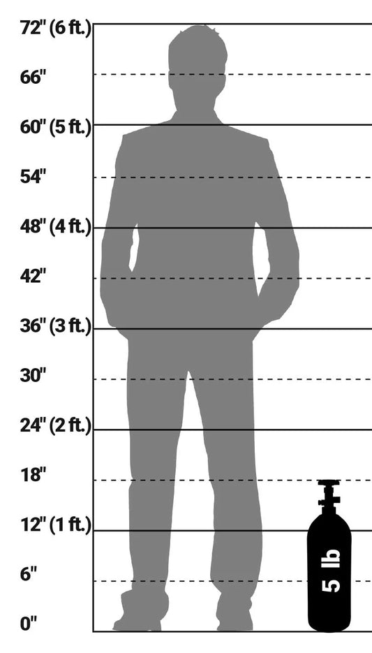 5lb Aluminum CO2 - Food Grade