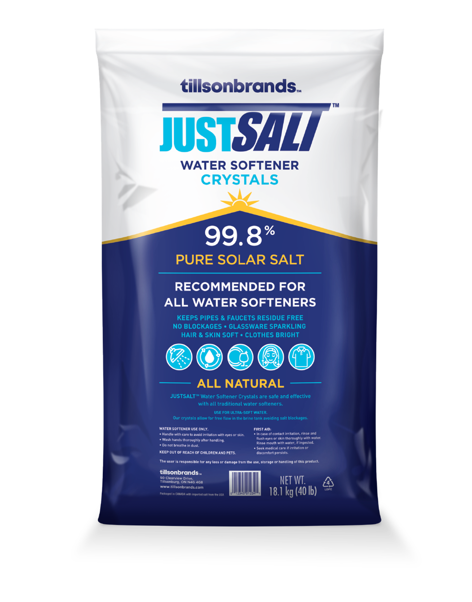 Just Salt Water Softener Crystals and Ice Melter- 2 Bag Minimum