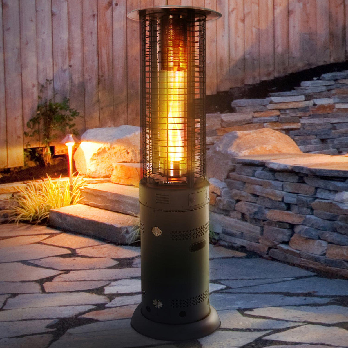 Propane Tank Pyramid Flame Patio Heater Legacy Heating 40,000 BTU
