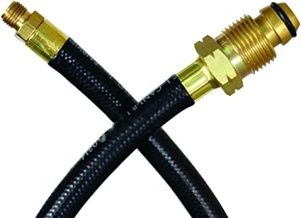 Propane Pigtail Hose POL End - 8' Long