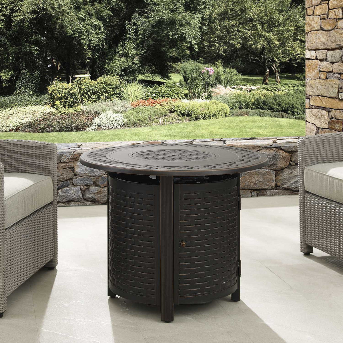 Paramount Table Paramount Isaac Convertible Aluminum Firepit Table – BBQ Tank Express