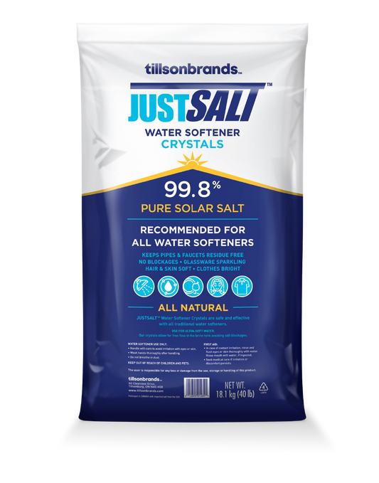 Just Salt Water Softener Crystals - 2 Bag Minimum