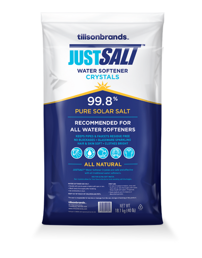 Just Salt Water Softener Crystals - 2 Bag Minimum