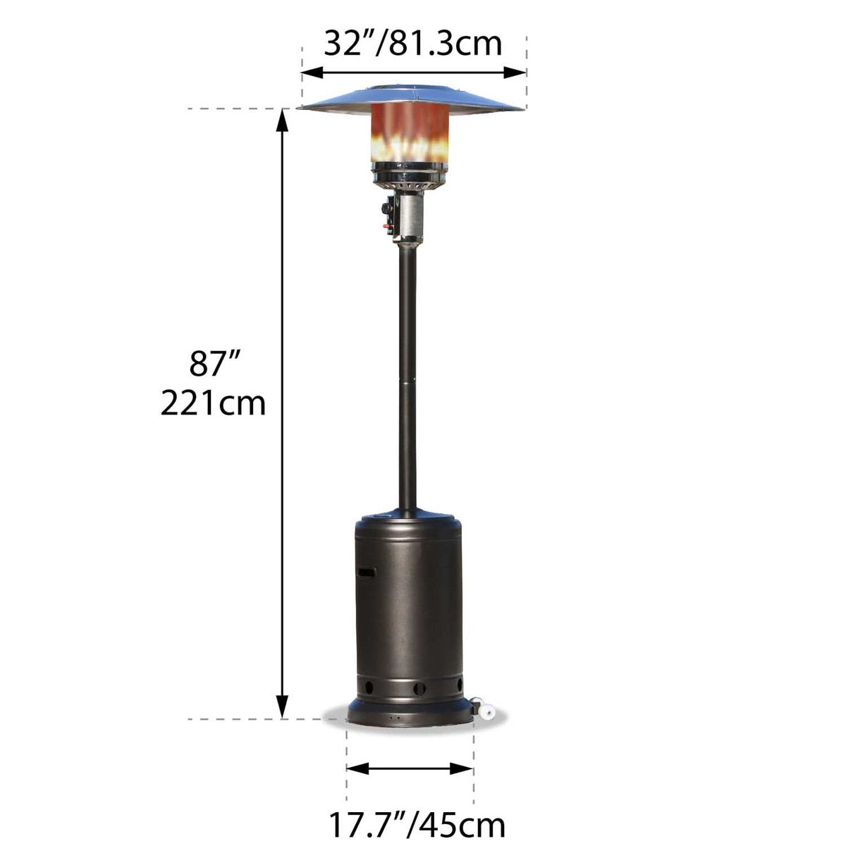 Paramount Patio Heater Mocha